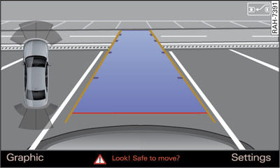 Infotainment display: Aligning the vehicle